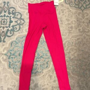 Forever 21 Vibrant Pink Ribbed Leggings